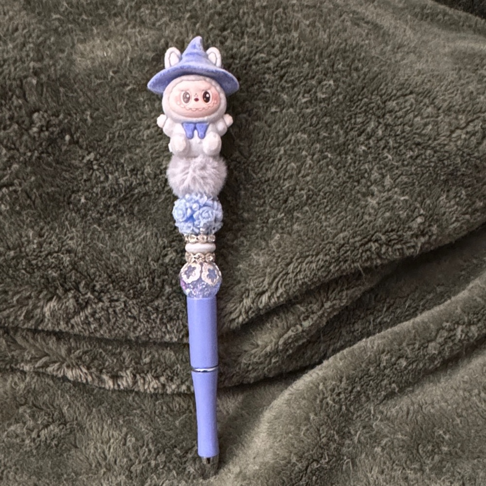 Blue Wizard Cat Kids Pen